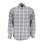 Grijze Katoenen Overhemd, Regular Fit Gant , Gray , Heren