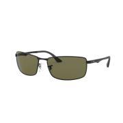 Rechthoekige Zonnebril Ray-Ban , Black , Heren