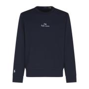 Blauwe Sweater Sweatshirt Look Polo Ralph Lauren , Blue , Heren