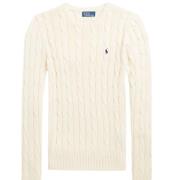 Comfortabele Gebreide Trui Ralph Lauren , Beige , Dames