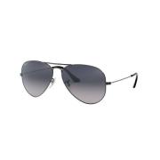 Aviator Gepolariseerde Zonnebril Gunmetal Blauw/Grijs Ray-Ban , Gray ,...