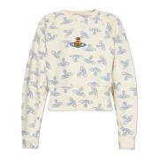 Sweatshirt met logo Vivienne Westwood , Beige , Dames