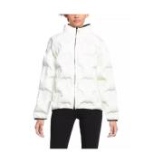 Stijlvolle Witte Polyester Donsjas Love Moschino , White , Dames