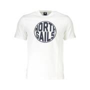 Bedrukt Logo T-shirt North Sails , White , Heren