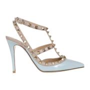 Rockstud Lakleren Pumps Valentino Garavani , Blue , Dames