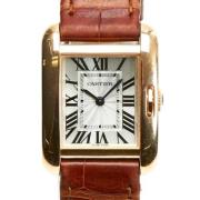 Pre-owned Rose Gold watches Cartier Vintage , Pink , Dames