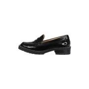 Pre-owned Leather flats Jimmy Choo Pre-owned , Black , Dames