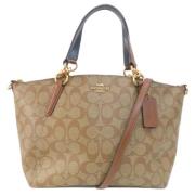 Pre-owned Fabric totes Coach Pre-owned , Beige , Dames