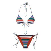 Gestreepte Driehoek Bikini Gallo , Multicolor , Dames