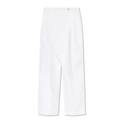 Geplooide broek Dolce & Gabbana , White , Dames