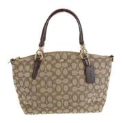 Pre-owned Fabric handbags Coach Pre-owned , Beige , Dames