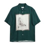 Relaxed Fit Korte Mouw Shirt Soulland , Green , Heren