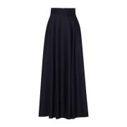 Maxi lengte geplooide katoenen rok IVY OAK , Blue , Dames