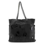 Pre-owned Leather chanel-bags Chanel Vintage , Black , Dames