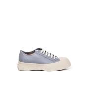 Leren Sneakers met Brede Rubberen Zool Marni , Gray , Heren