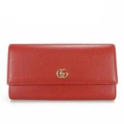 Pre-owned Leather wallets Gucci Vintage , Red , Dames