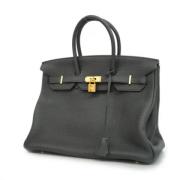 Pre-owned Fabric handbags Hermès Vintage , Gray , Dames