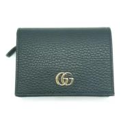 Pre-owned Leather wallets Gucci Vintage , Green , Dames