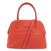 Pre-owned Fabric handbags Hermès Vintage , Red , Dames