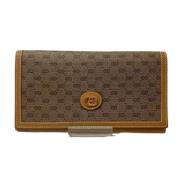 Pre-owned Fabric wallets Gucci Vintage , Brown , Dames