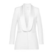 Shawl Kraag Blazer Snow White IVY OAK , White , Dames