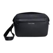 Stijlvolle rits handtas Calvin Klein , Black , Heren