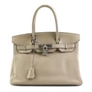 Pre-owned Fabric handbags Hermès Vintage , Gray , Dames