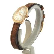 Pre-owned Leather watches Bvlgari Vintage , Red , Unisex
