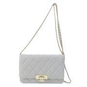 Pre-owned Fabric chanel-bags Chanel Vintage , White , Dames