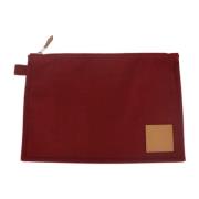 Pre-owned Fabric pouches Hermès Vintage , Brown , Dames