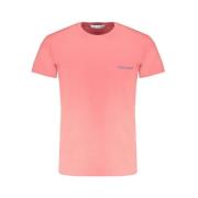 Rosa T-shirt met Logo Print Trussardi , Pink , Heren