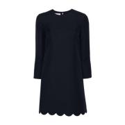 Navy Blue Shift Jurk Valentino , Blue , Dames