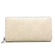 Pre-owned Leather wallets Gucci Vintage , White , Dames