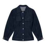 Denimjack met ballonmouwen Aeron , Blue , Dames