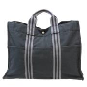 Pre-owned Fabric handbags Hermès Vintage , Black , Dames