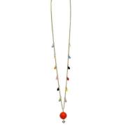 Pre-owned Yellow Gold necklaces Fendi Vintage , Multicolor , Dames