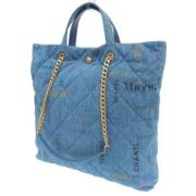 Pre-owned Fabric chanel-bags Chanel Vintage , Blue , Dames