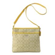 Pre-owned Fabric shoulder-bags Coach Pre-owned , Beige , Dames