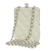 Pre-owned Fabric chanel-bags Chanel Vintage , Beige , Dames