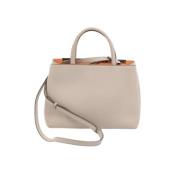 Pre-owned Leather handbags Fendi Vintage , Beige , Dames