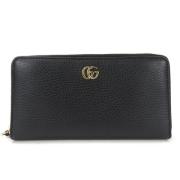 Pre-owned Leather wallets Gucci Vintage , Black , Dames