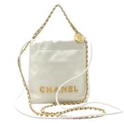 Pre-owned Fabric chanel-bags Chanel Vintage , Beige , Dames