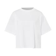 Boxy Katoenen T-shirt in Wit IVY OAK , White , Dames