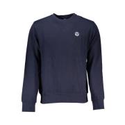 Geborsteld katoenen sweatshirt met applicatielogo North Sails , Blue ,...