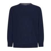 Blauwe Sweaters voor Mannen Brunello Cucinelli , Blue , Heren