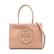 Roze Tassen met Bruin Logo Patch Tory Burch , Pink , Dames