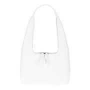 Witte Leren Tas met Ritssluiting Liviana Conti , White , Dames