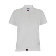 Polo met RWB-streep in relaxte pasvorm Thom Browne , White , Dames