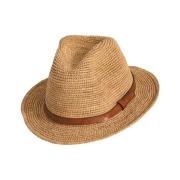 Raphia Fedora Hat Lubeman Ibeliv , Beige , Dames