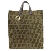 Pre-owned Canvas handbags Fendi Vintage , Brown , Dames